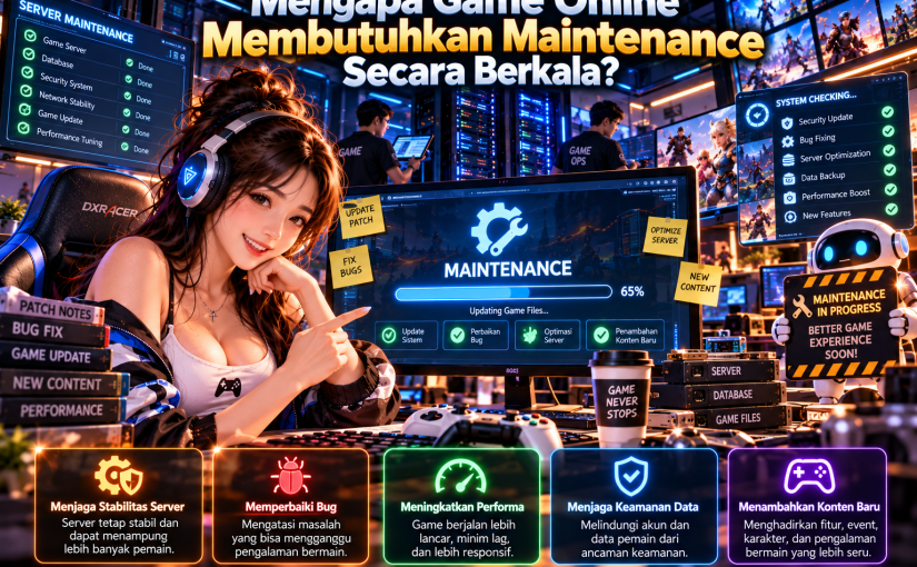 Mengapa Game Online Membutuhkan Maintenance Secara Berkala?